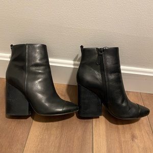 Tory Burch black genuine leather boots, size 7. Cleaning out my closet!